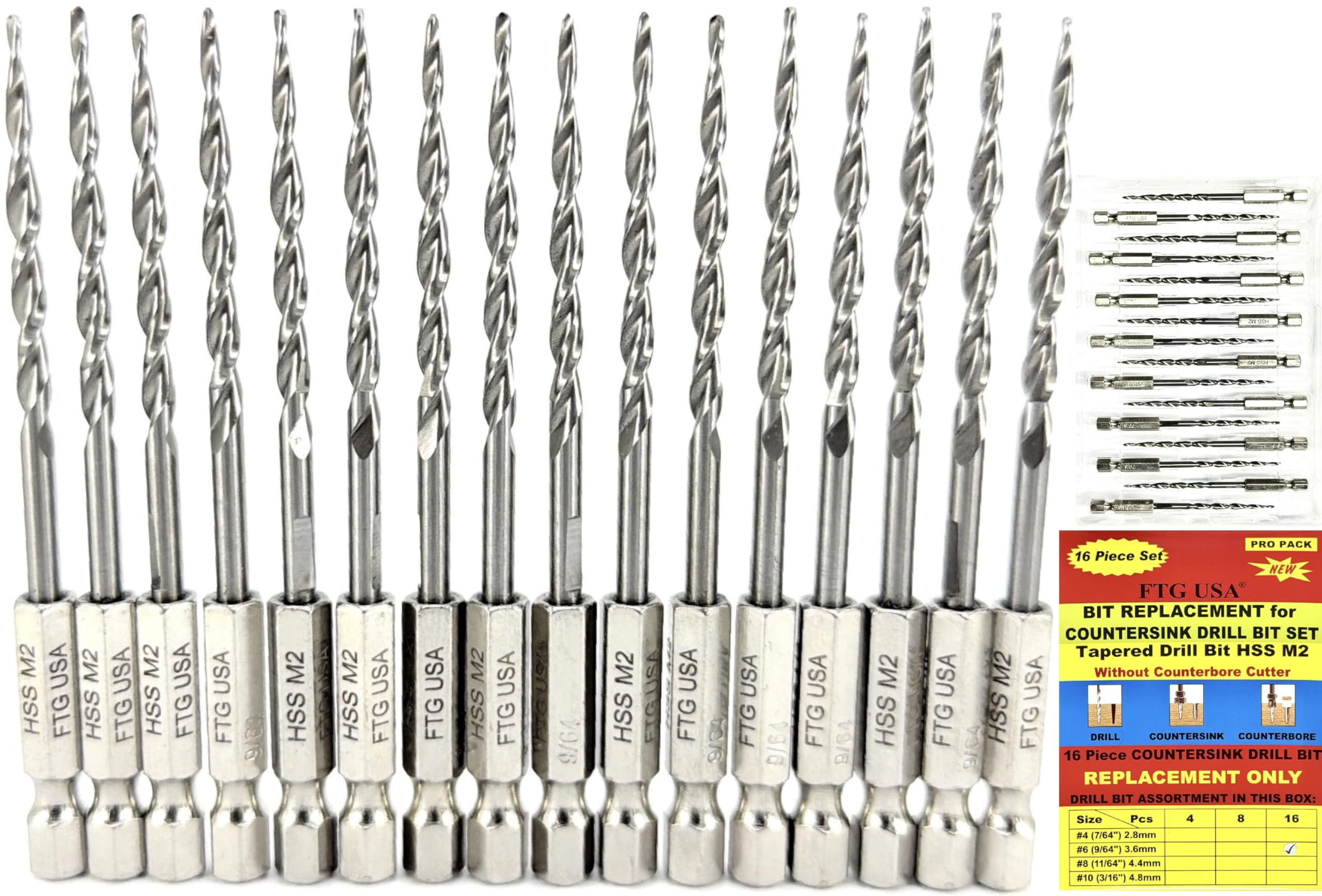 Parabolic Flute Countersinks